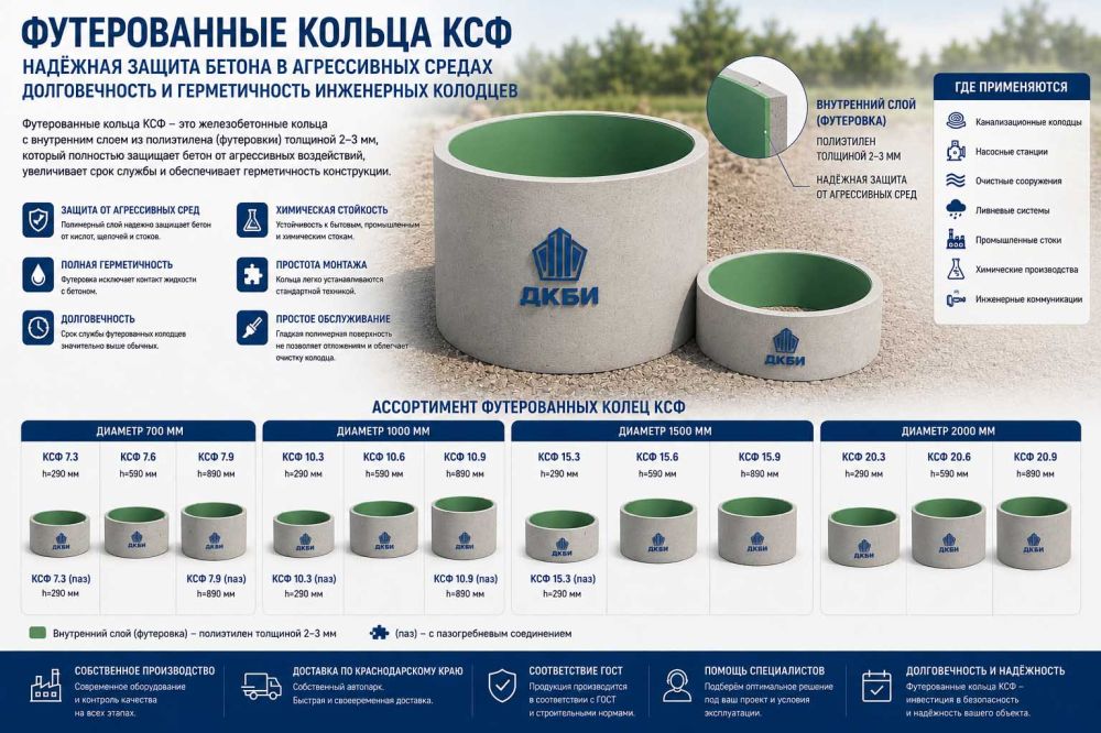 Футерованные кольца КСФ — защита железобетона на десятилетия