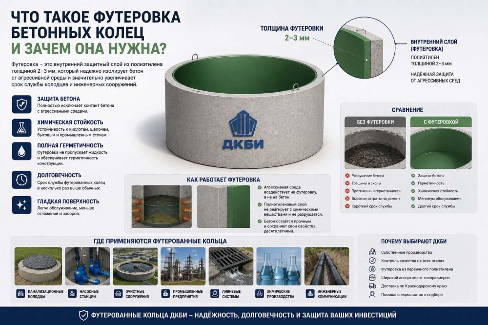 Что такое футеровка бетонных колец и зачем она нужна?