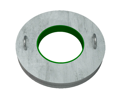 Кольцо опорное  футерованное КЦО-1